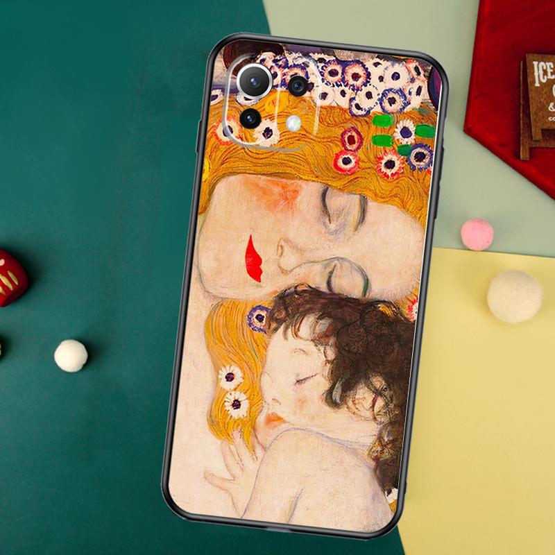 Gustav Klimt Kiss Art Case For Xiaomi 14T 13T 12T 11T Pro 13 14 15 Ultra POCO X6 Pro X3 X5 F5 F6 M6 X7 Pro Cover