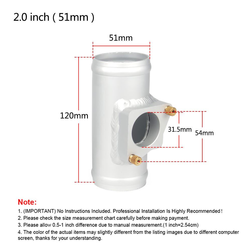 76mm/63mm/51mm Air Flow Sensor Adapter Intake Meter Mount Base Air Flow Adaptor For TOYOTA MAZDA 6 For SUBARU SUZUKI 2"/2.5"/3"