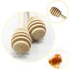 High Quality Honey Stir Bar Mixing Handle Jar Spoon Practical 1Pc Wood Dipper Honey Long Stick Supplies Honey Kitchen Tools4