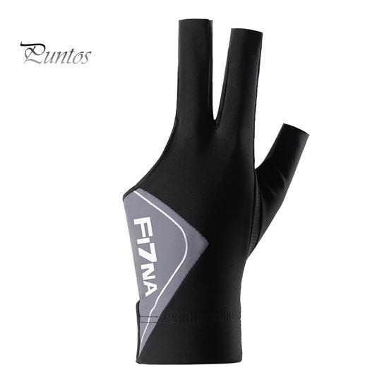 1 шт. Перчатка для бильярда с эластичной застежкой-лентой, регулируемый дизайн, нескользящая, для левой руки, 3 пальца, для бильярда