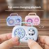 Voice Recorder Pendant Toy 5 Voice Changing Effects 30s Recording Light Indicator Voice Changer