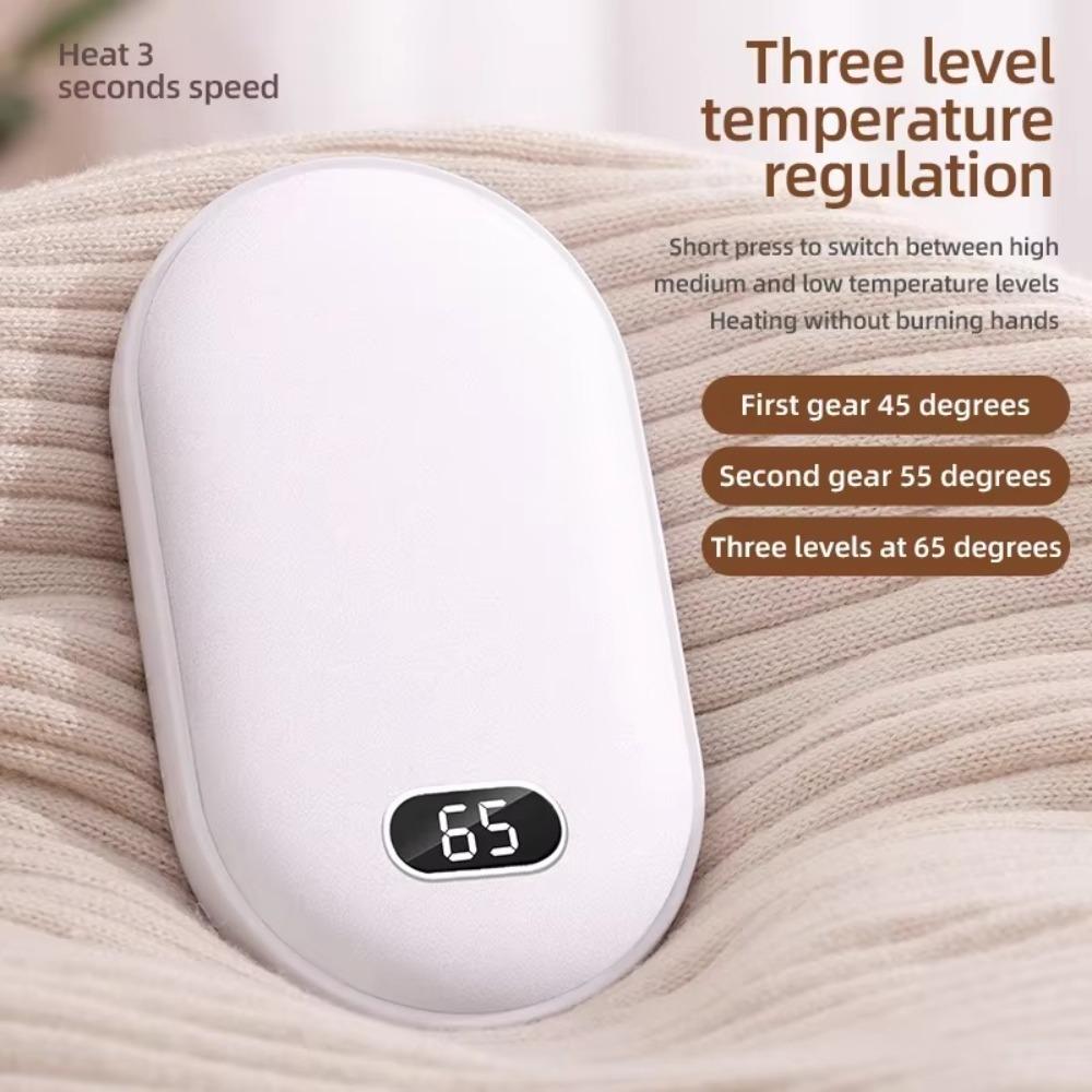 Быстрый нагрев 10000 мАч грелка для рук 2 в 1 Pebble Mobile Power Bank 2024 Мини карманная грелка зима