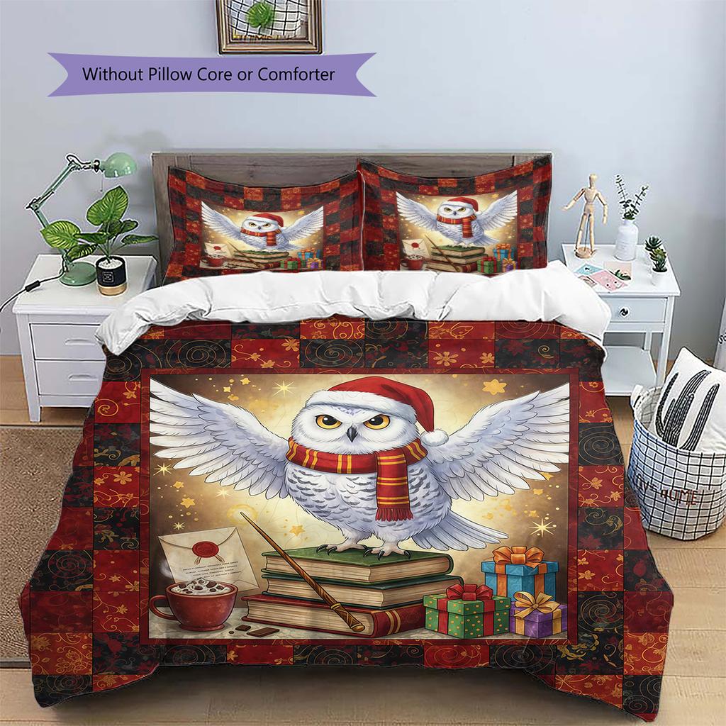 Мультяшный Узор Комплект Постельного Белья Одеяло Пододеяльник Наволочка Домашний Декор Подарок на День Рождения (1 пододеяльник + 2 наволочки, без наполнителя)