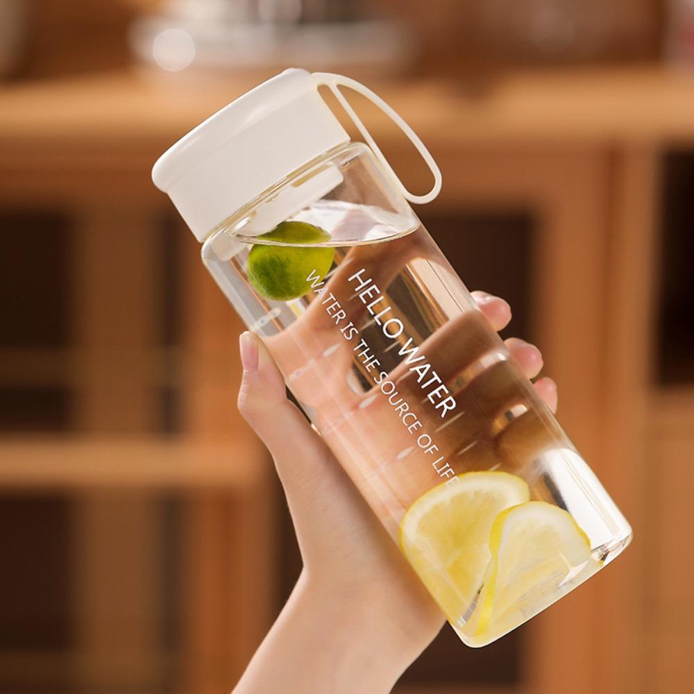 with Tea Strainer Sports Water Cup Transparent Carrying Rope Water Bottle Portable Water Cup
