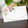 50pcs Paper Seating Place Cards Writable Tented Name Card  Dinner Party Seating