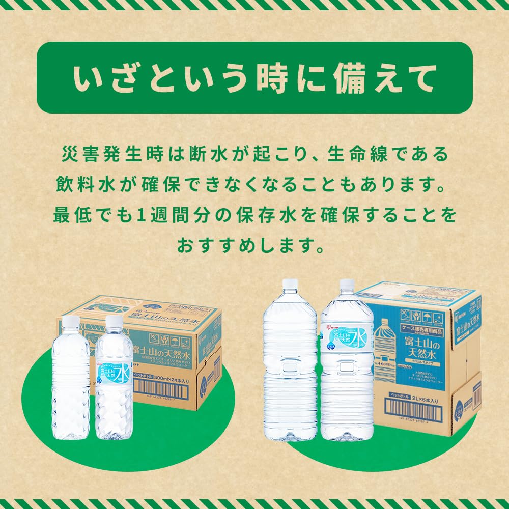 Iris Ohyama Natural Water 500ml X 24 Bottles Fuji Natural Water Vanadium Containing Water Mineral Water Plastic Bottle Made In Shizuoka Prefecture