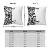 Islamic Arabic Calligraphy Black Square Pillowcase Polyester Linen Velvet Printed Zip Decor Throw Pillow Case Sofa Cushion Cover
