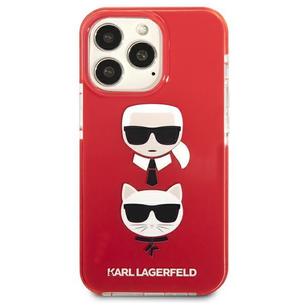 Karl Lagerfeld KLHCP13LTPE2TR iPhone 13Pro / 13 6.1" hardcase red/red Karl&Choupette Head