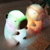 Luminous LED Capybara Stuffed Animal Soft Light Cartoon Capybara Doll Home Decor