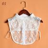 Женская повседневная съемная водолазка, половина рубашки, кружевной свитер, украшение, нижнее белье с искусственным воротником
