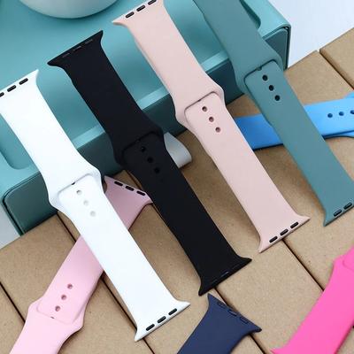 Силиконовый ремешок для браслета Apple Watch 44 мм 40 мм 38 мм 42 мм ремешок для часов Apple Watch Band Correa для Iwatch Series7 6 Se 5 4 3