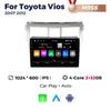 Navifly Wireless Carplay Android Auto Car Radio Video Player для Toyota Vios Yaris 2007 2008-2012 WIFI GPS Stereo 2Din Head Unit