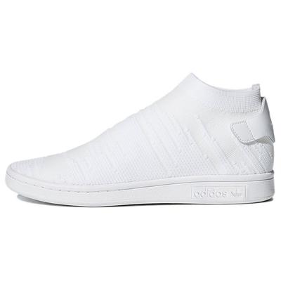 Кроссовки Stan Smith Sock Primeknit Triple White Женские Обувь-Белый CQ2902