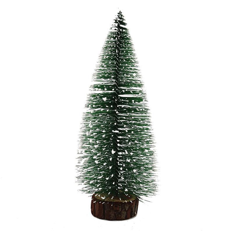 Green Snowflake Pine Needle Mini Christmas Tree - PVC Tabletop, Sizes: 10-30cm