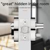 Concealed Wooden Door Locks Single Double-Sided Home Security Privacy Latches for Bedroom Hallway Auxiliary Hidden Door