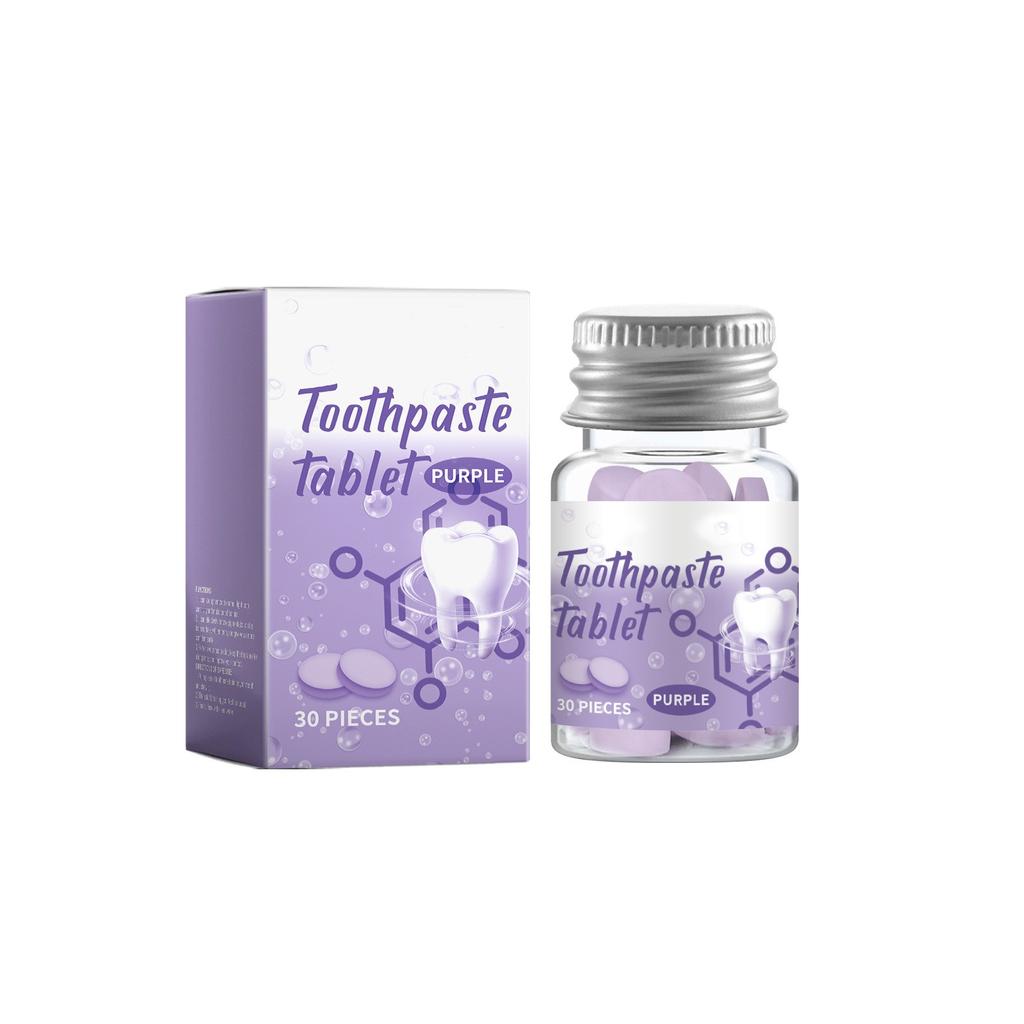 Твердые таблетки зубной пасты для глубокой очистки зубов, ухода за полостью рта, желтых зубов, грязи, очищения, портативные таблетки зубной пасты