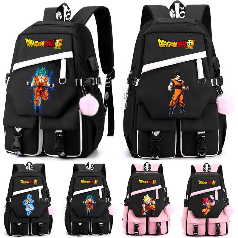 Аниме Dragon Ball унисекс рюкзак для девочек мальчиков студентов подростков детей ноутбук рюкзак для мужчин и женщин милый повседневный школьный рюкзак для детей подарок на день рождения игрушка