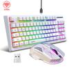 Wireless Keyboard and Mouse Set 2.4G Colourful Backlit Keyboard BT Wireless Office Gaming