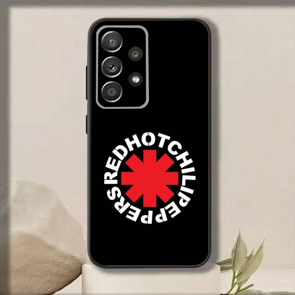 R-Red H-Hot Chili PeppersS RHCP Phone Case For Samsung S25,S24,S21,S22,S23,S30,Ultra,S20,Plus,Fe,Note,10,9,5G Black Cover