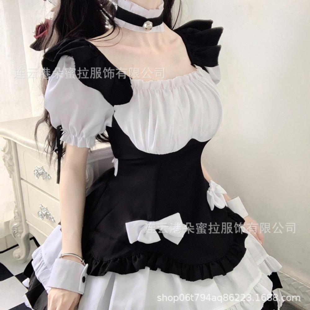 Новый двухмерный костюм горничной горничной от Domila, косплей, милый костюм для японской анимации, сценическая форма для выступлений