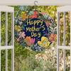 Metal Art Windmill Outdoor Garden Decor Floral Wind Spinner Mother Day Gift for Home Yard Patio Dynamic 2D Wind Chime Decoration