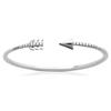 [N3342] - Open Silver Bracelet 'Cupid's Arrow' Silver-white (rhodium-plated) - 57 Mm
