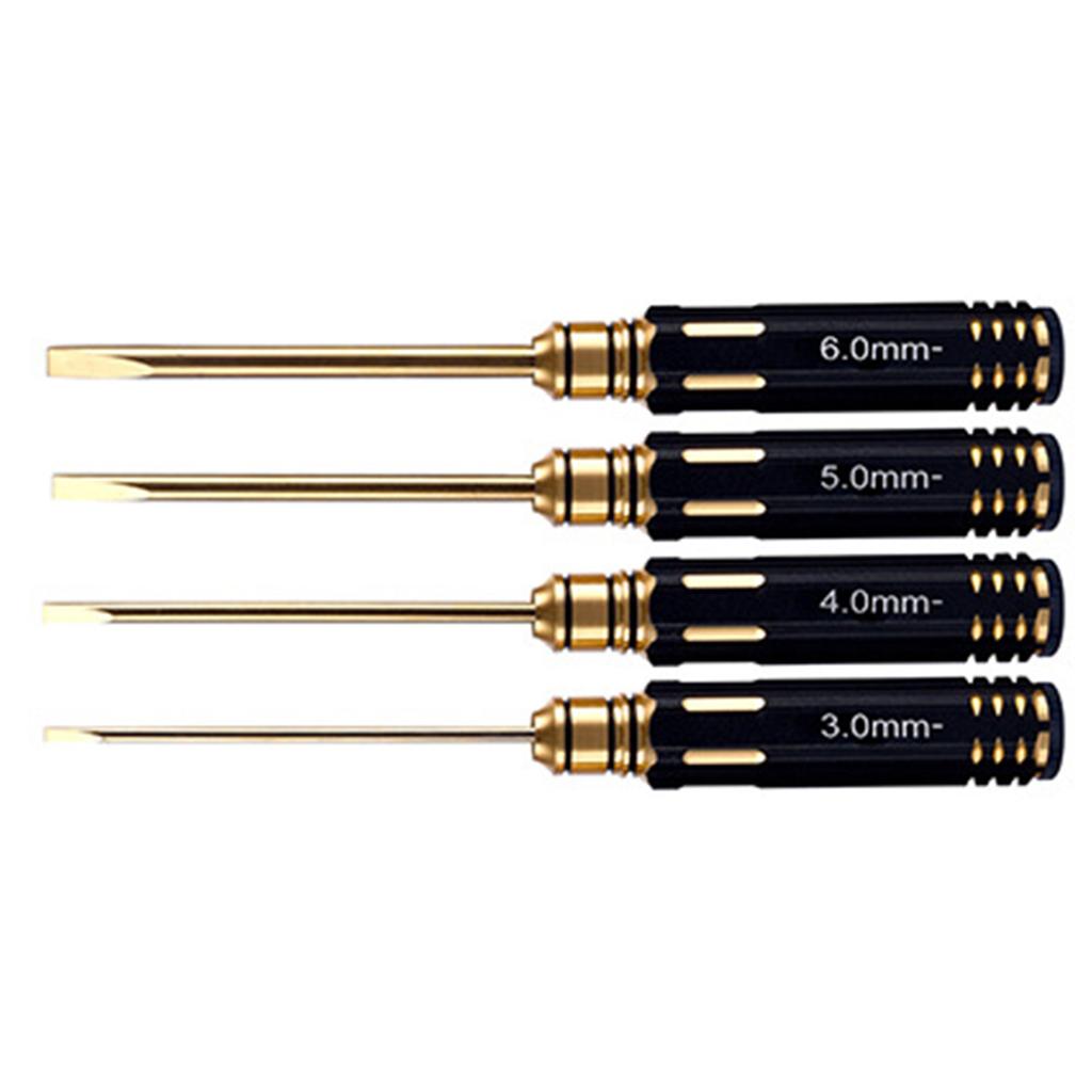 4Pcs Hex Screw Driver Set Titanium Hexagon Screwdriver Wrench Tool Kit For Car Helicopter Fpv Drones Screw Driver Set