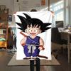 1PC Cute Cartoon Son Goku  Print Flannel Blanket, High quality All Seasons, Home Decor, Warmth and Comfort, Perfect for Christmas Gifts