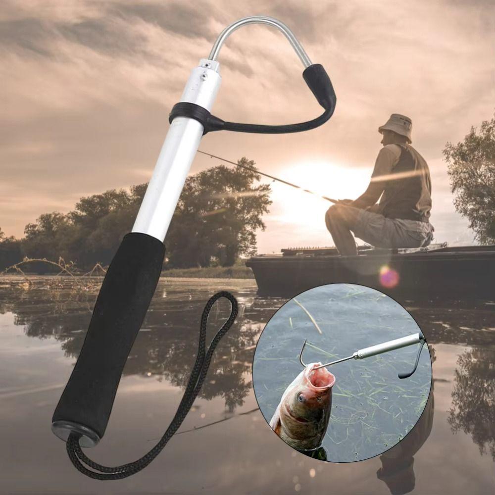Stainless Steel Hook Fish Grippers Aluminum Zinc Zinc Alloy Pole Fishing Hook Pole Sea Fishing