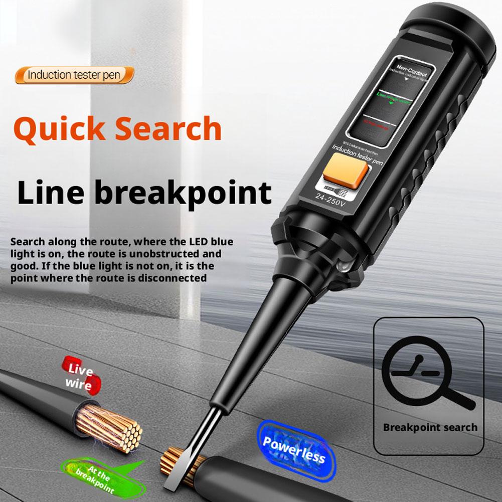Multi Functional Color Light Measuring Pen For Electricians Voltage And Live Wire Detection Breakpoint Induction Test Pen