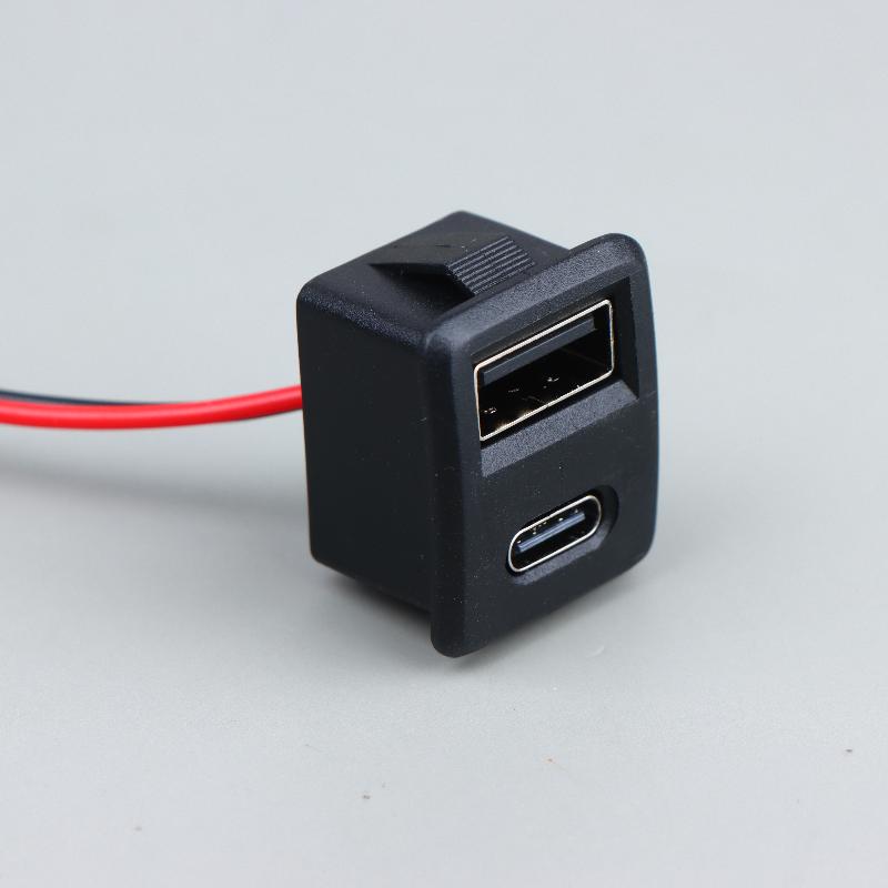 1/2/5 шт. Двухслойное USB-гнездо типа C с разъемом-коннектором, USB-разъем для зарядки и питания для электроники
