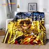 Мягкое фланелевое одеяло из мультфильма Saint Seiya 3D Retro для кроватей, диванов, пикников, пледов для отдыха на свежем воздухе, подарков