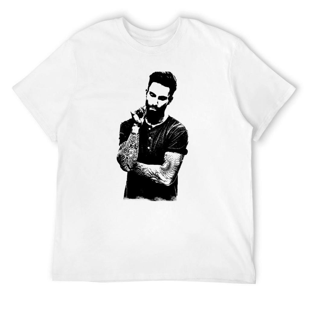 Adam Noah Levine portrait art digital illustration of Adam Noah T-Shirt vintage anime new edition tee shirts for men