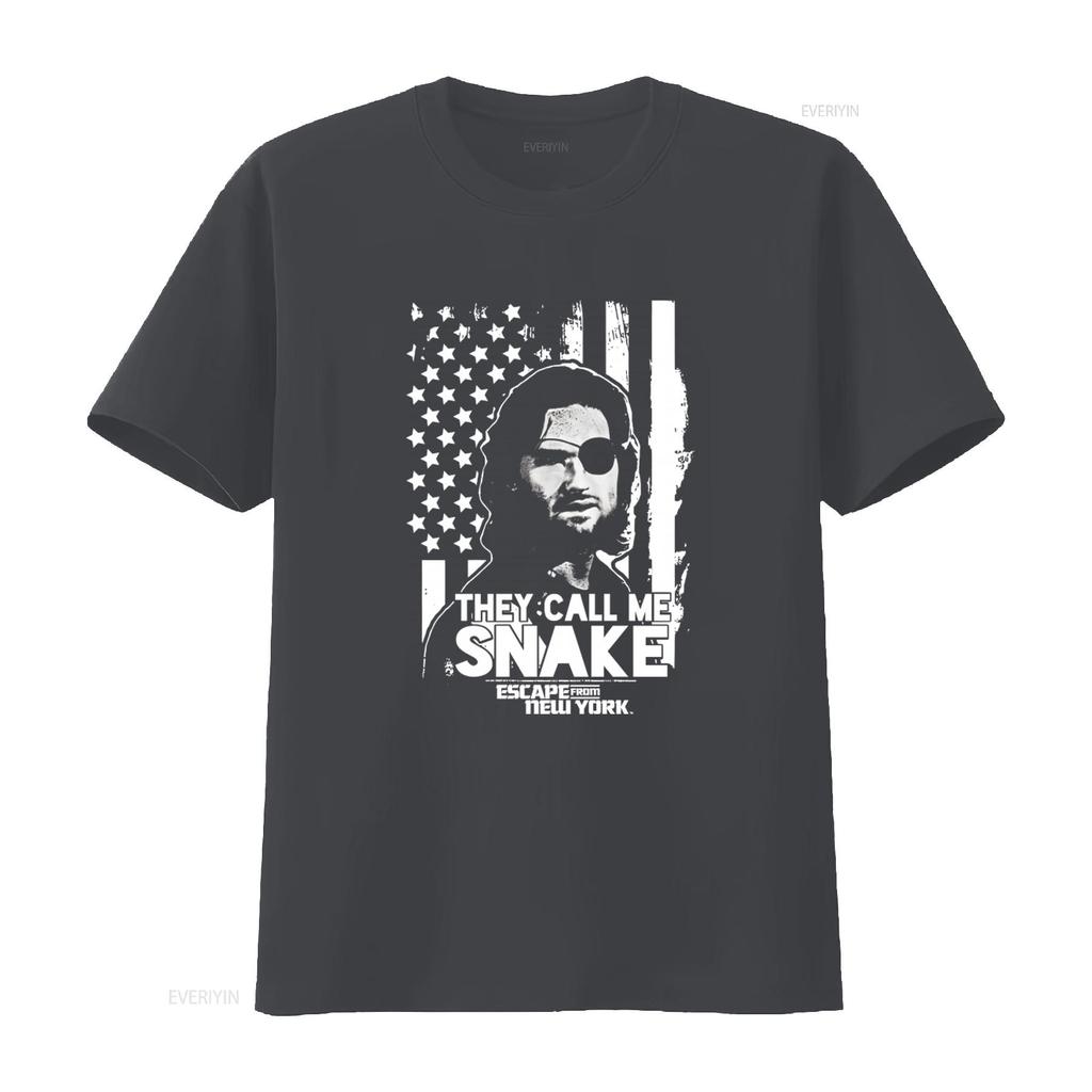 Escape From New York Snake Plissken Quote T Shirt Retro American Flag Design Perfect for Fans of Cult Classic Movies vintage