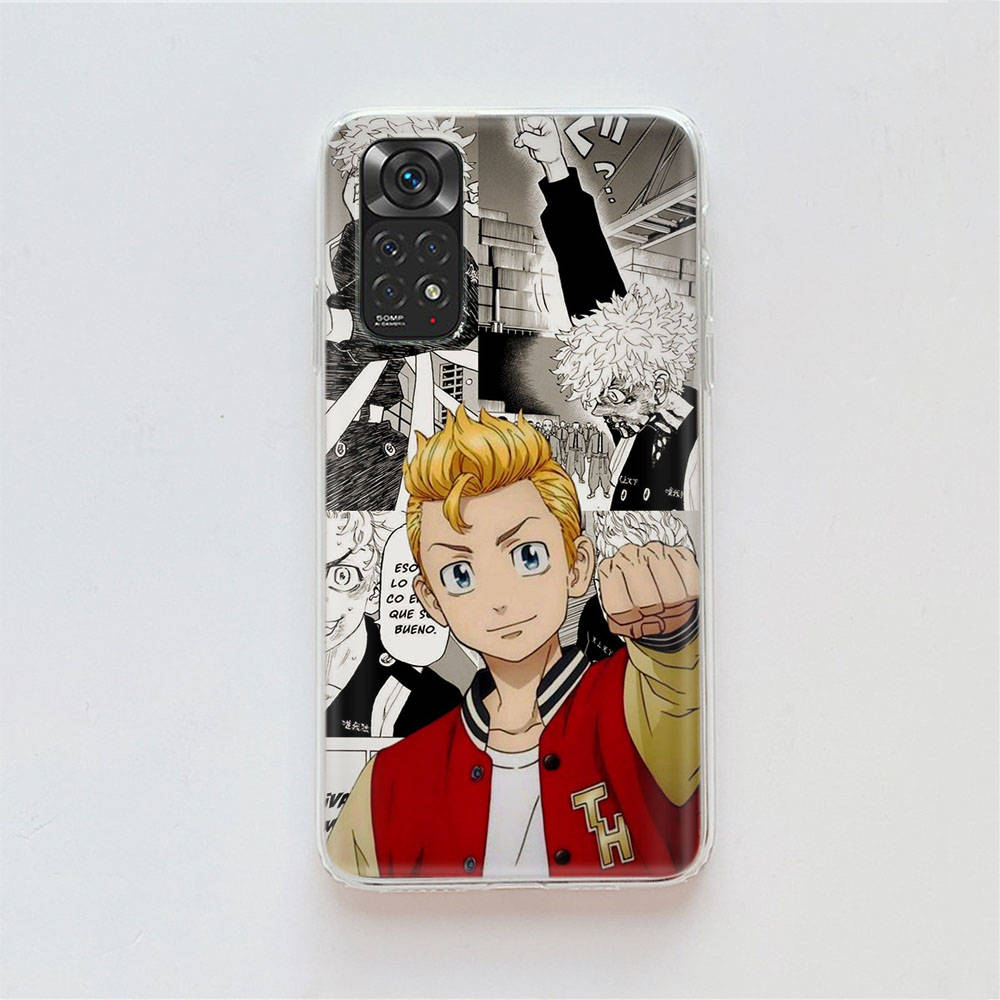 Чехол DT25 Tokyo Revengers для Samsung A04 A14 A23 A34 A54 M23 M33 M52 M53 Realme 10 9 C30S C35 C55 VIVO Y02S Y21 Y33S Y51 X80 Pro Прозрачная крышка