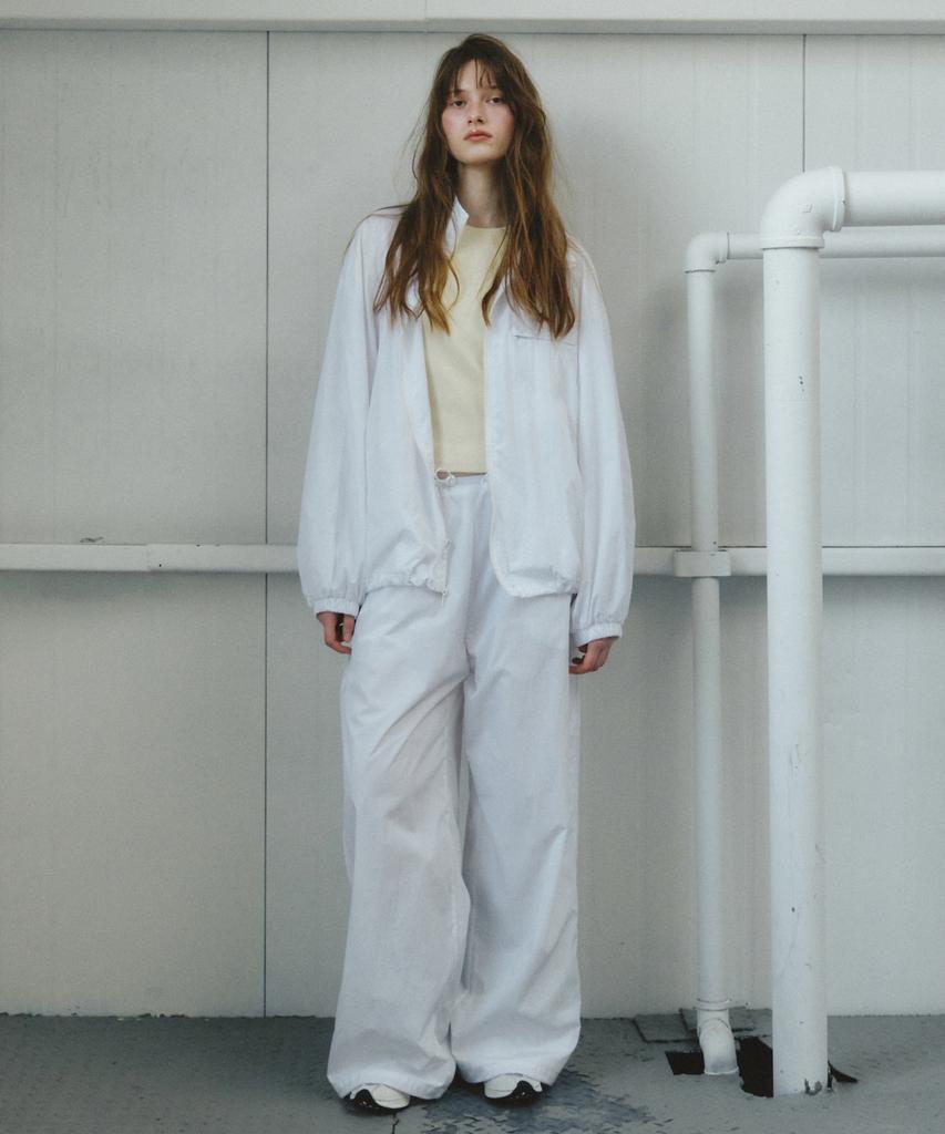 CITTA Volume Wide Drawstring Pants_Ctb562(White)