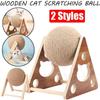 2 вида стилей, деревянный когтеточка для кошек, лазалка для котенка с мячом, натуральный сизаль, износостойкая игрушка-когтеточка, товары для кошек, товары для домашних животных