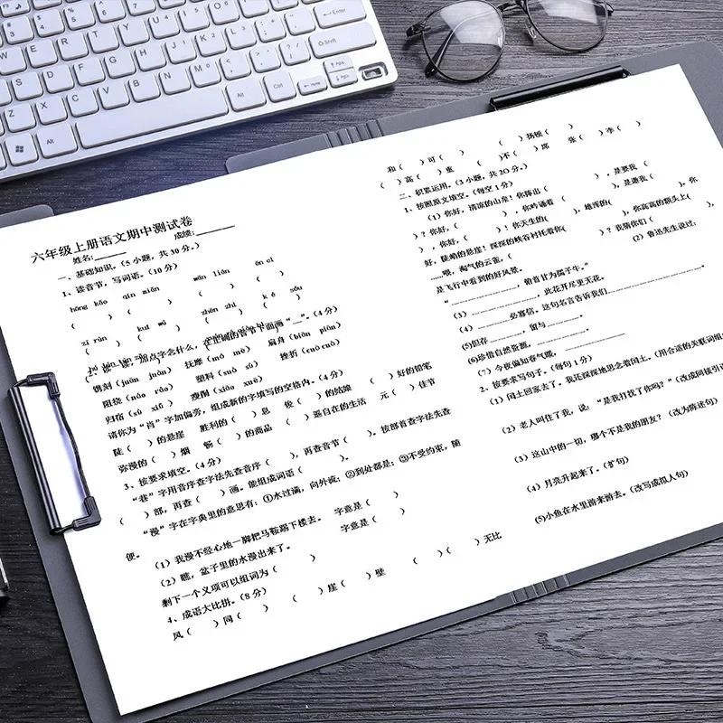 Новая папка-планшет формата А4, блокнот для записей, доска с зажимами, двойные зажимы, органайзер для школьных и офисных канцелярских принадлежностей