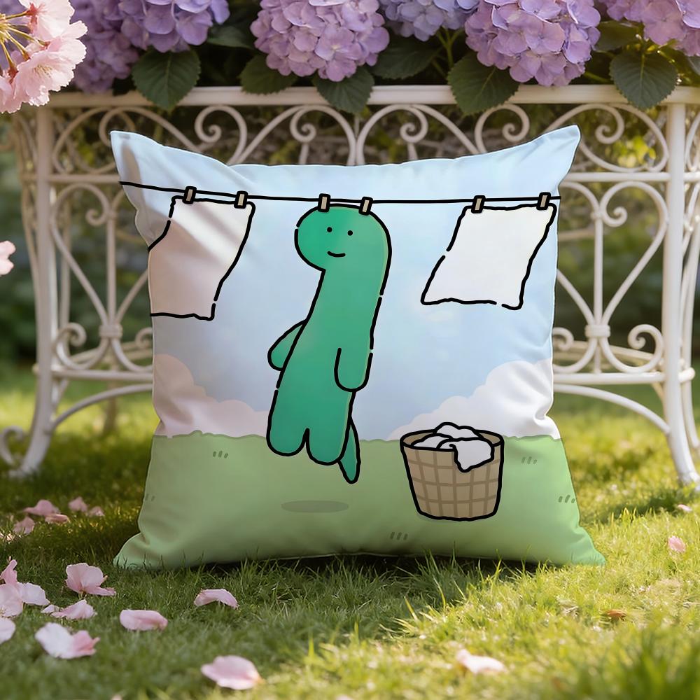 Cute Anime J-JOGUMAN Cushion Cover Home & Car Dual-Scene Pillow Cover: Reversible for Premium Comfort