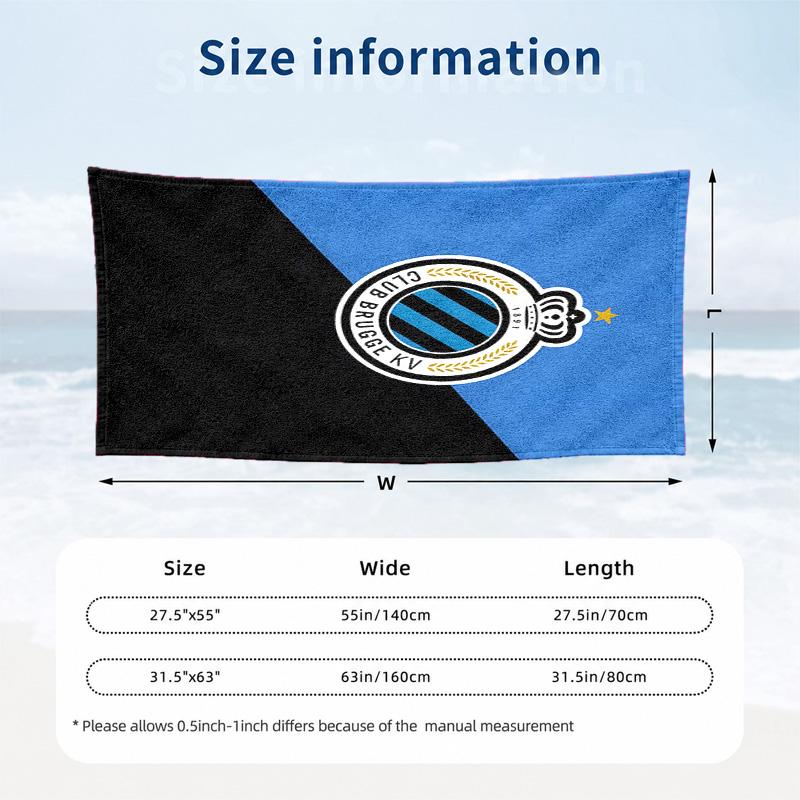 Club Brugge KV Microfiber Beach Towel Quick Dry Sand Free Lightweight Beach Towels for Travel Swimming Camping