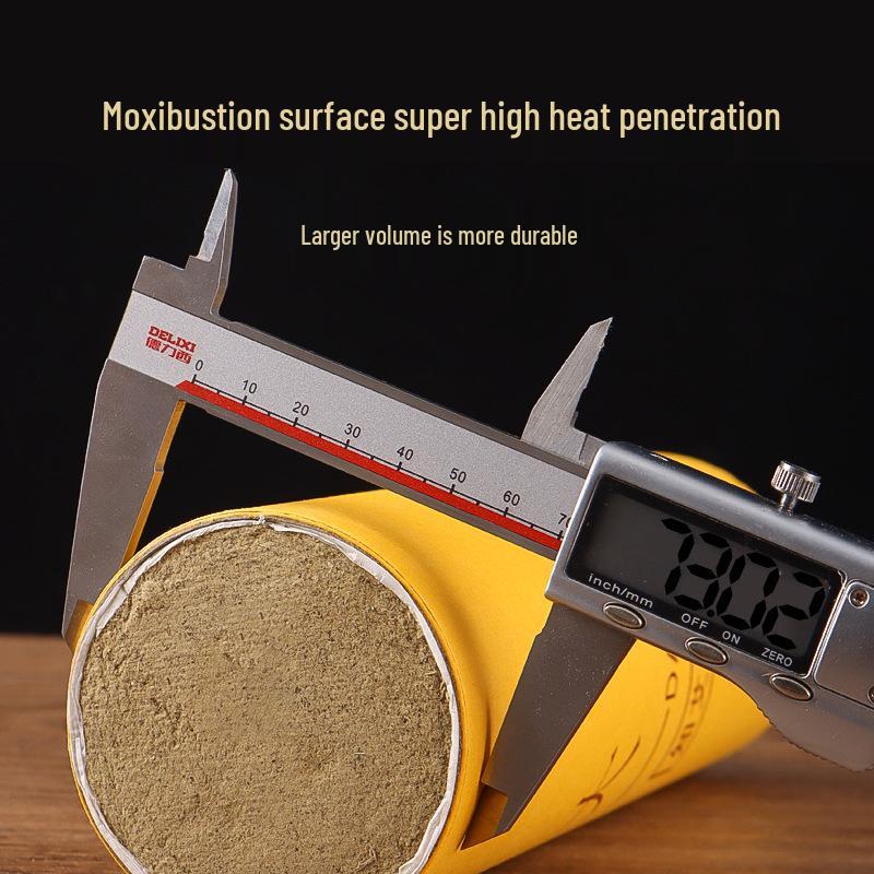 Moxibustion Cylinder Stone Mill Moxa Wool Thunder-Fire Stick Extinguisher 7cm Thick Mugwort Cone