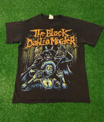 Винтажная футболка группы The Black Dahlia Murder VTG Мужская Маленькая Y2K Death Metal