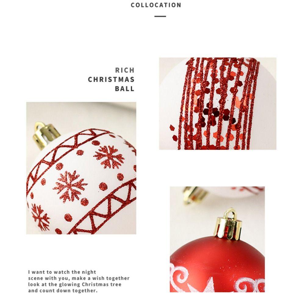 16PCS Combination Design Christmas Ball Decoration Hanging Tree Decor Holiday Season