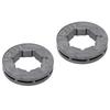2PCS Rim Sprocket 325 9 Iron 9 Tooth Lawnmower Sprocket Drive Rim Replacement for Jonsered