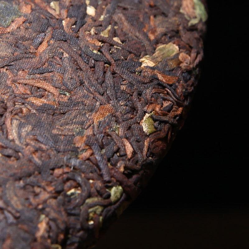 Чай Пуэр с клейким ароматом, божественное очарование, зрелый чай Qizi Cake Tea, 357 г
