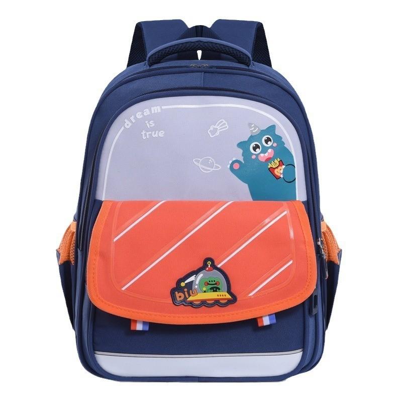 Cute Cartoon Elementary School Backpack For Kids Oxford Fabric Lightweight Design
