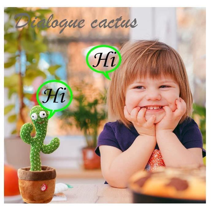 Jouet Cactus Chantant - 4 PCS - Vert - 3 ans et plus - Intérieur - Batterie