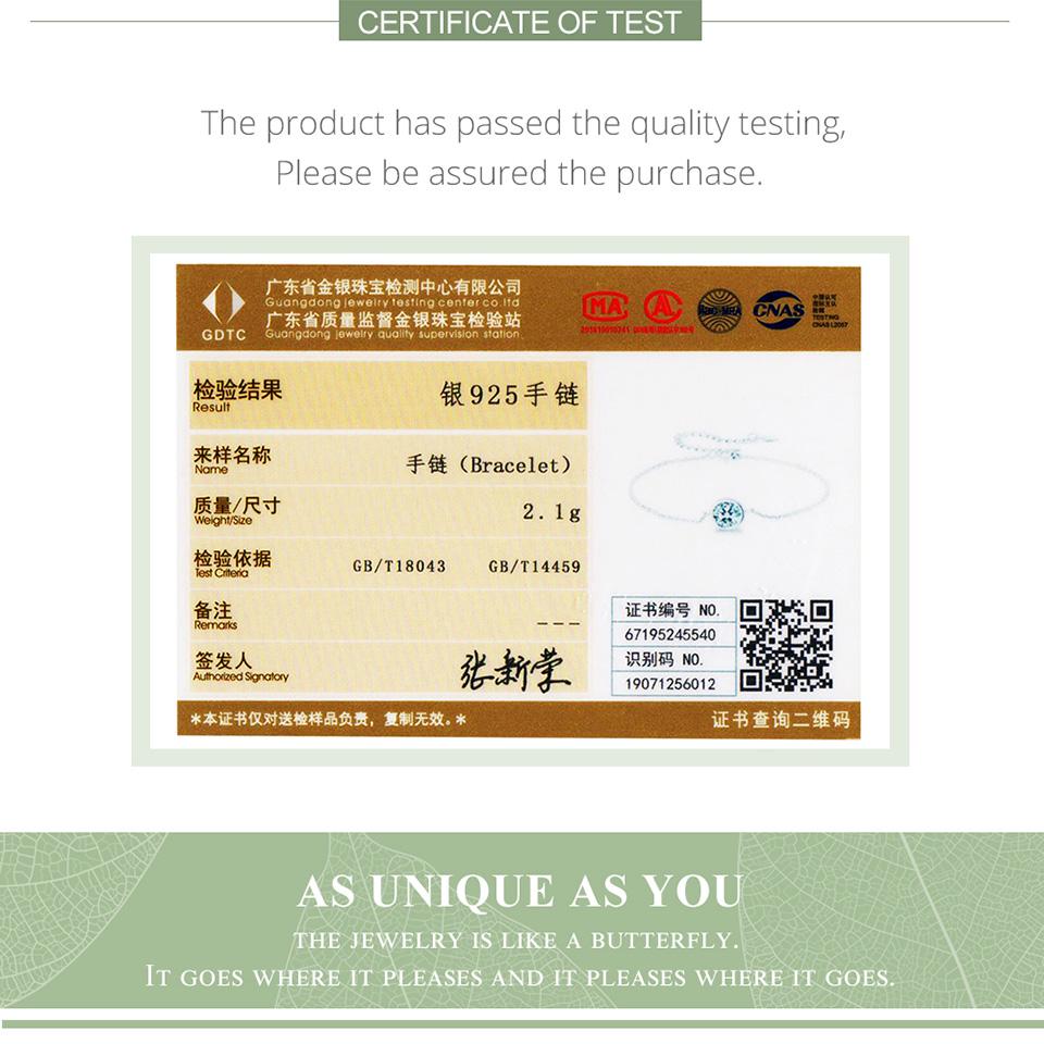 Классических браслет из стерлингового серебра 925 пробы. Инкрустированный платиной и цирконом