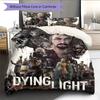Highly rated game  Pattern Bedding Quilt Set Quilt Cover Pillowcase Home Decoration Birthday Gift (1 * duvet cover + 2 * pillowcase, without core)