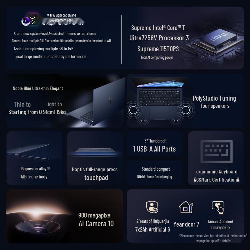 HP ZHAN X Ultra 14-inch Premium AI Laptop (CN version)